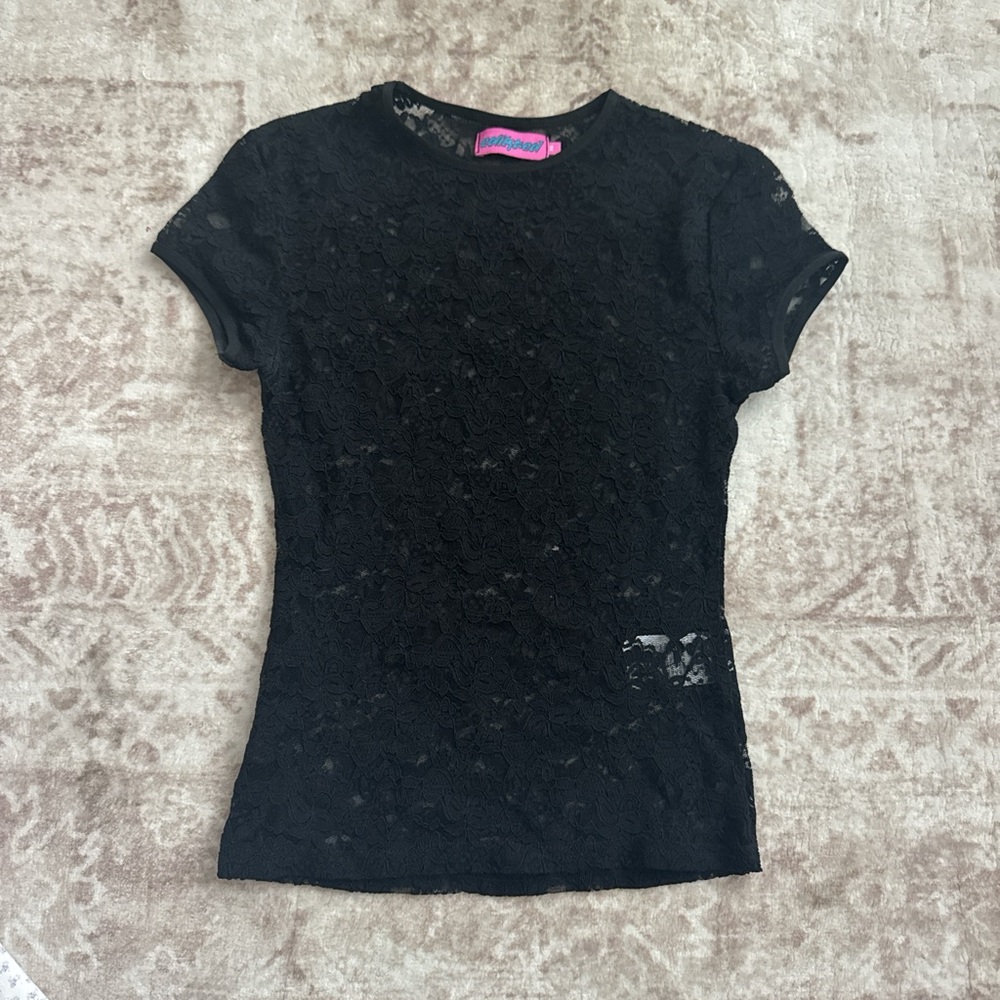 Edikted Black Lace Top